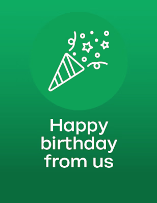 Happy birthday from us