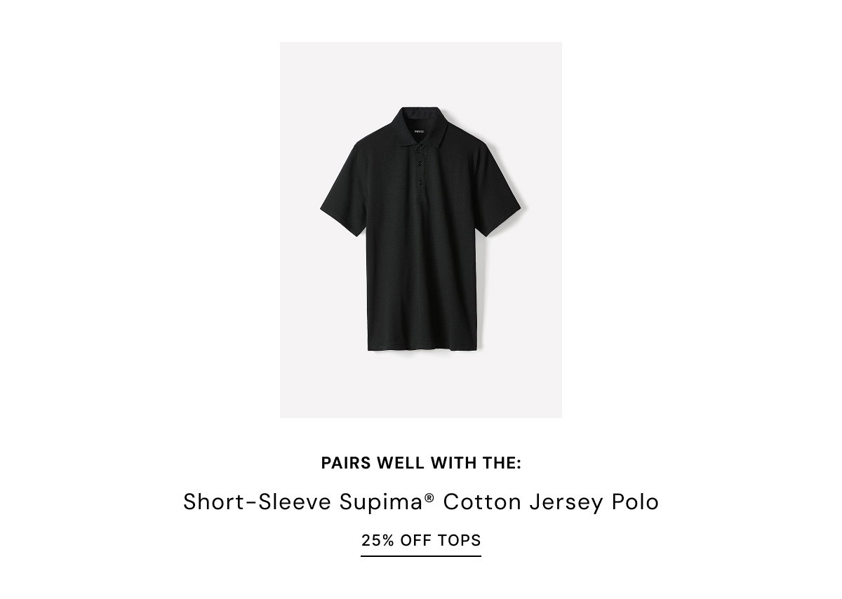 Short-Sleeve Cotton Jersey Polo