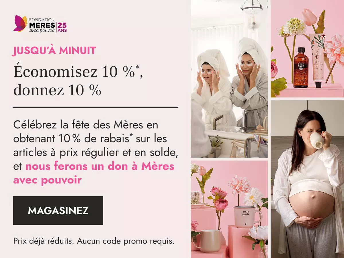 Économisez 10 %*, donnez 10 %