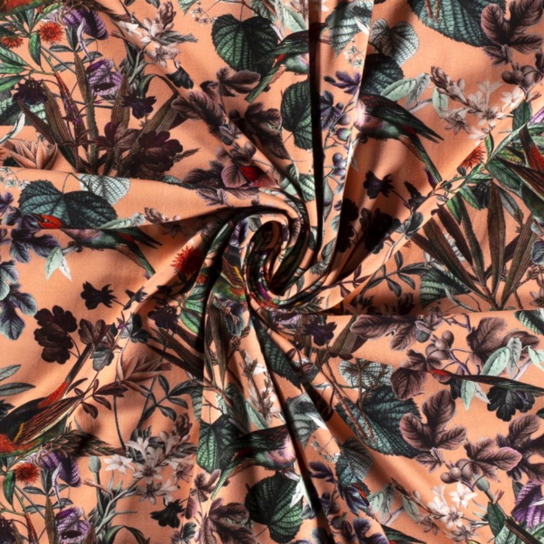 Cotton Jersey Stretch Knit Fabric Salmon