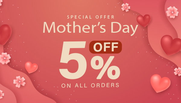 5% OFF on all orders