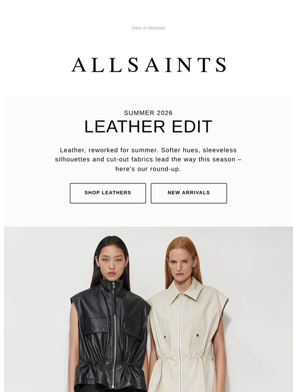 New: Your Summer Leather Update