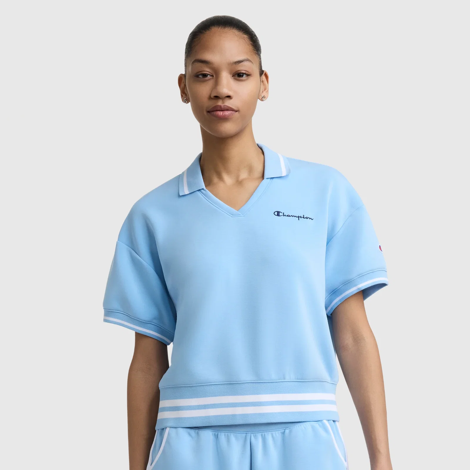 Image of Tennis Court Polo, Embroidered Script Logo