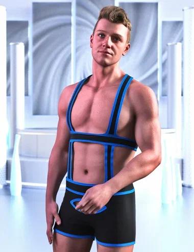 JMR dForce Patrik Bodysuit for Genesis 9 and 8 Male