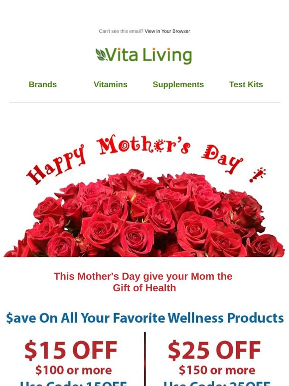 Happy Mother's Day From The Vita Living Team