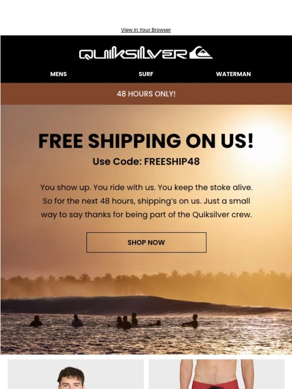 LIMITED TIME: Free Shipping Starts Now