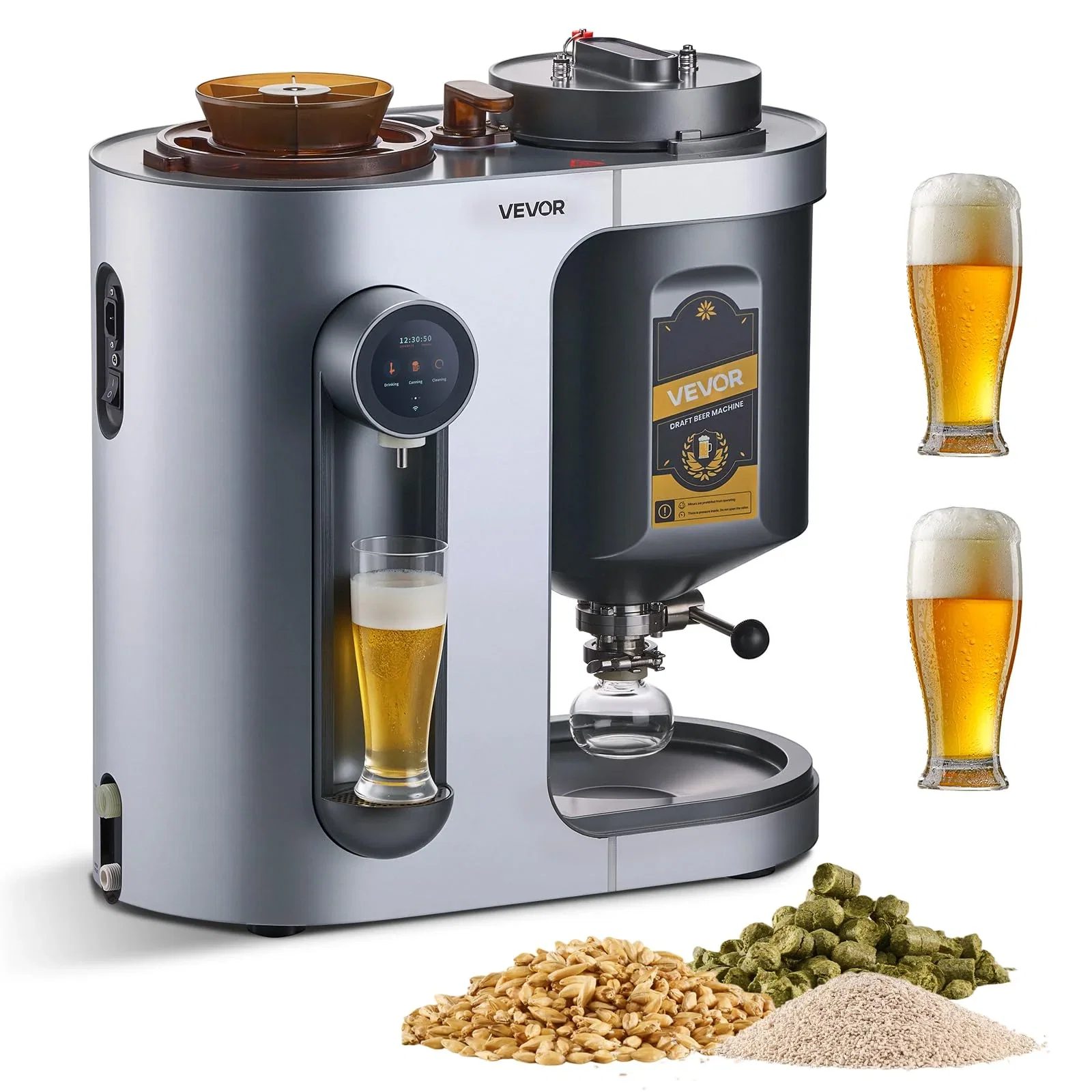 Automatic Home Beer Brewer – 3.43 Gal All-in-One Electric Brewing Machine