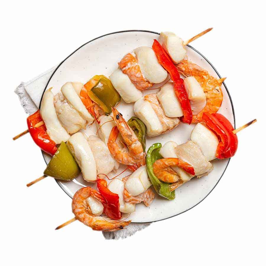 Meeresfrüchte-Spieße Provencale (1 kg)