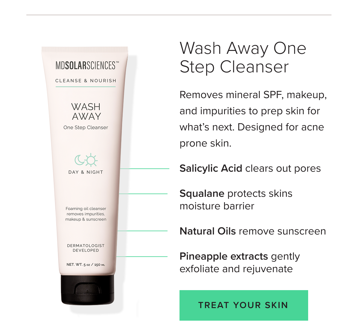 Wash Away One Step Cleanser