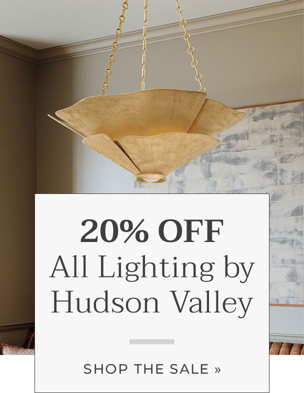 Save 20% on Hudson Valley Lighting