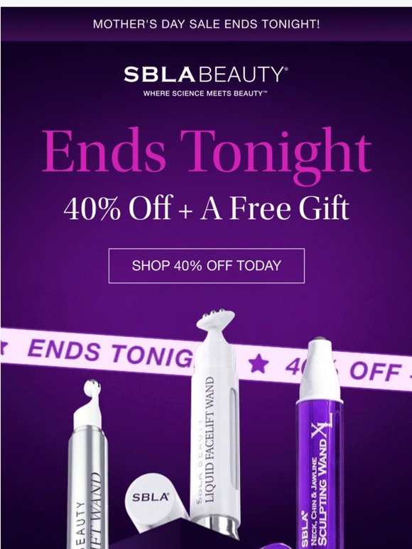ENDS TONIGHT: 40% Off + A Free Gift 🎁