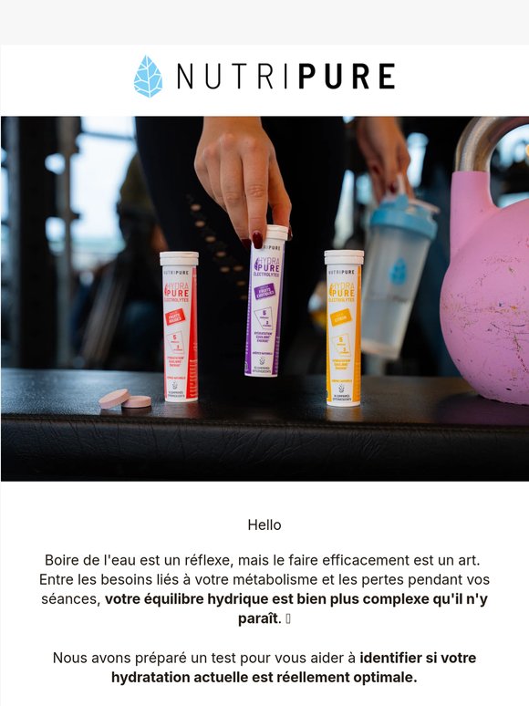 Êtes-vous suffisamment hydraté ?