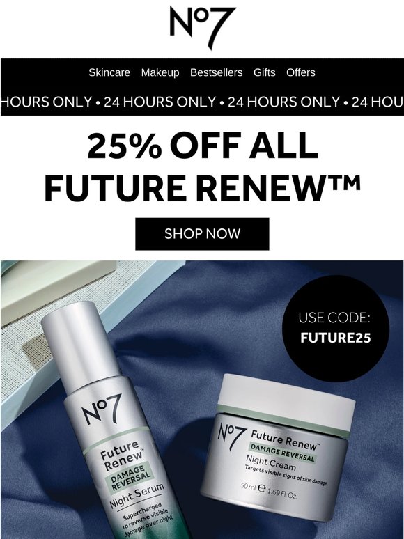 Future Renew Is Calling… 25% Off Today 💖