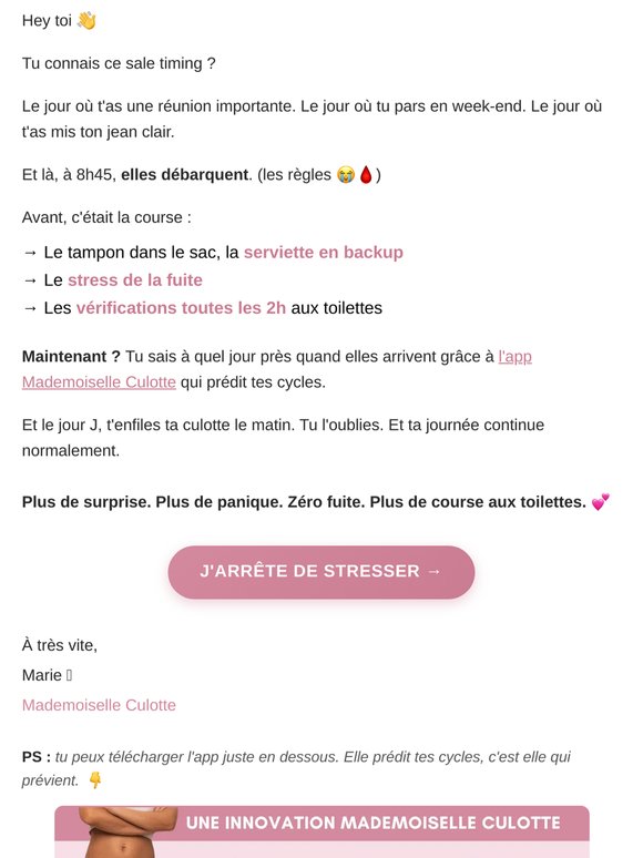 Le jour où elles tombent. Comme par hasard. 💀