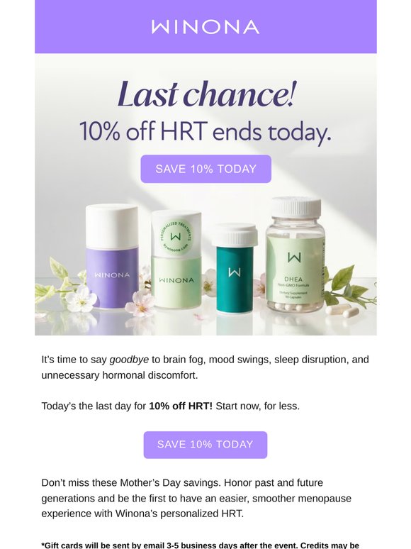 Hey there, want HRT for 10% off?