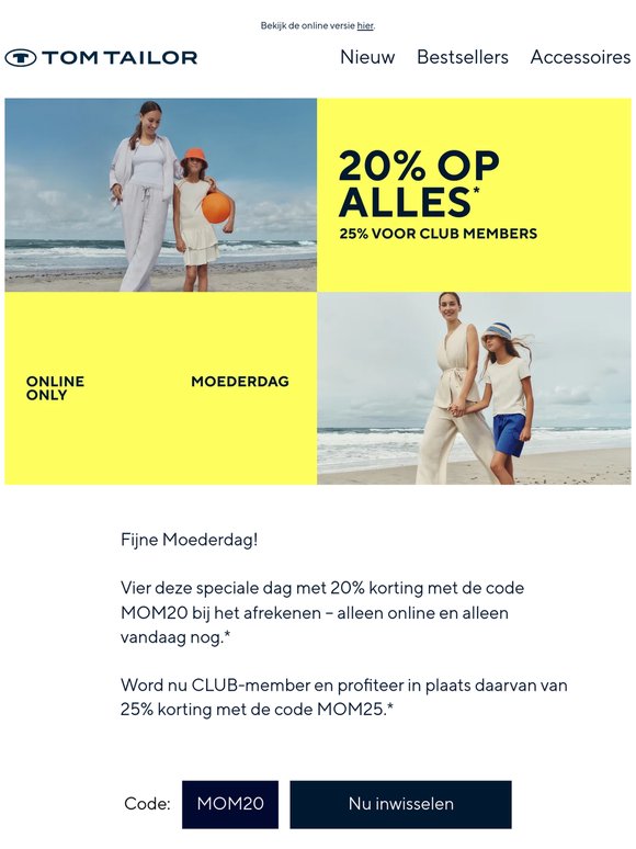 💐 Moederdag: vandaag 25% korting op alles