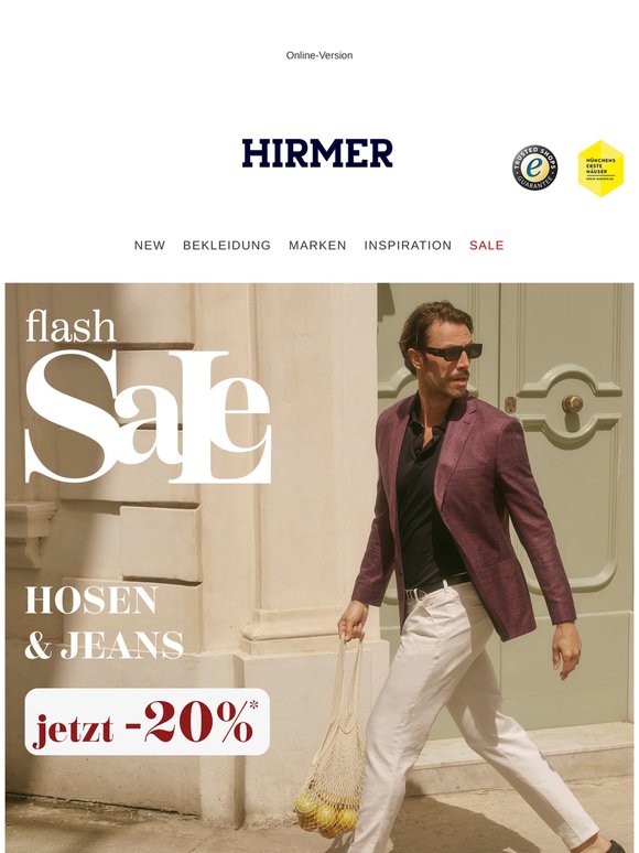 Letzte Chance: -20% auf Hosen & Jeans