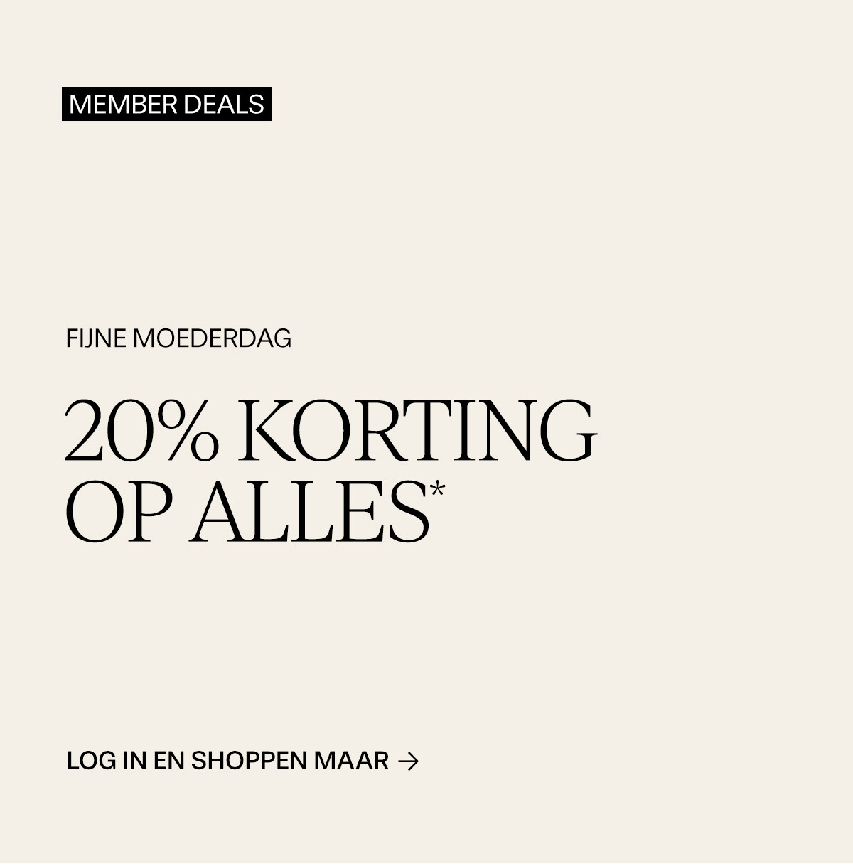 This weekend: 20% off everything