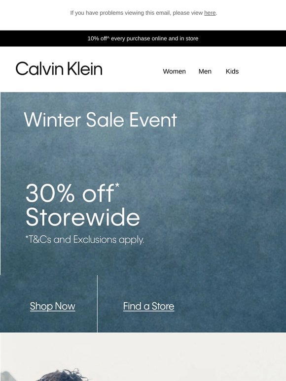 Winter Sale Event: 30% off Storewide