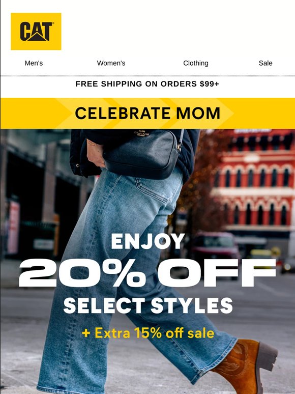 Celebrate Mom with 20% off women's styles!