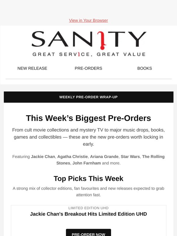 Pre-Order Your Future Favourites Today!