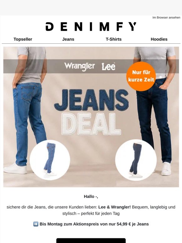 [AKTION] Lee & Wrangler stark reduziert!