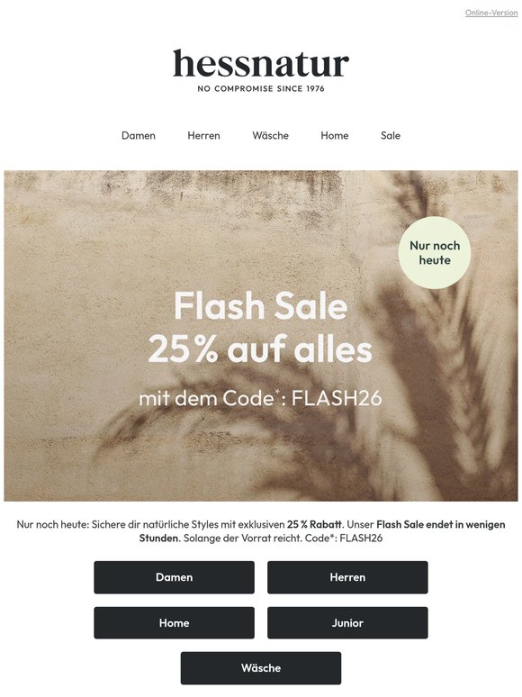 ⏳ Nur noch heute: 25% auf deine Lieblingsstyles