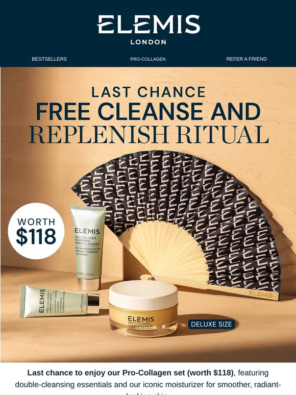 Final hours to claim your free gift with any full size