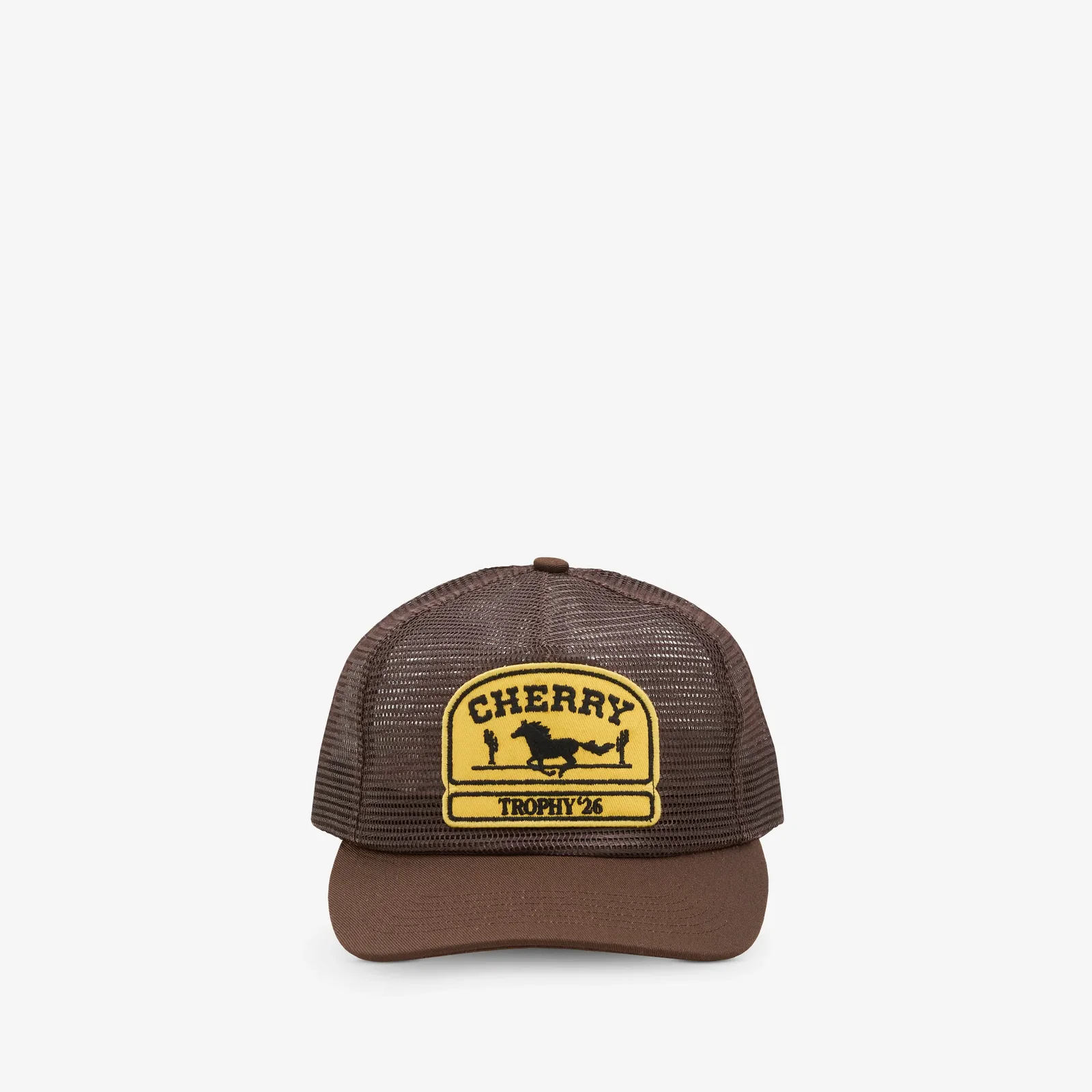 Image of Mesh 5 Panel Trucker Brown