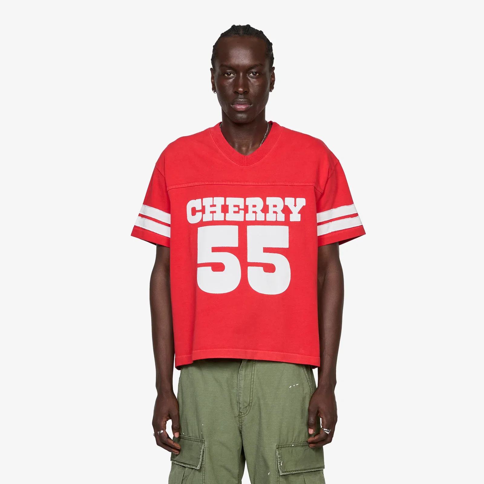 Image of Applique Football Jersey Tomato