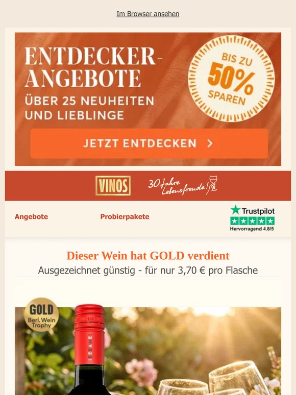 Gold prämiert – zum Spanien-Preis
