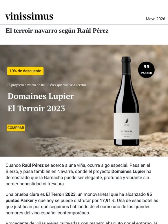 Raúl Pérez, 95 Parker y un precio difícil de creer