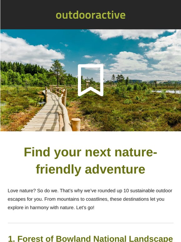 10 sustainable escapes to inspire your next adventure.