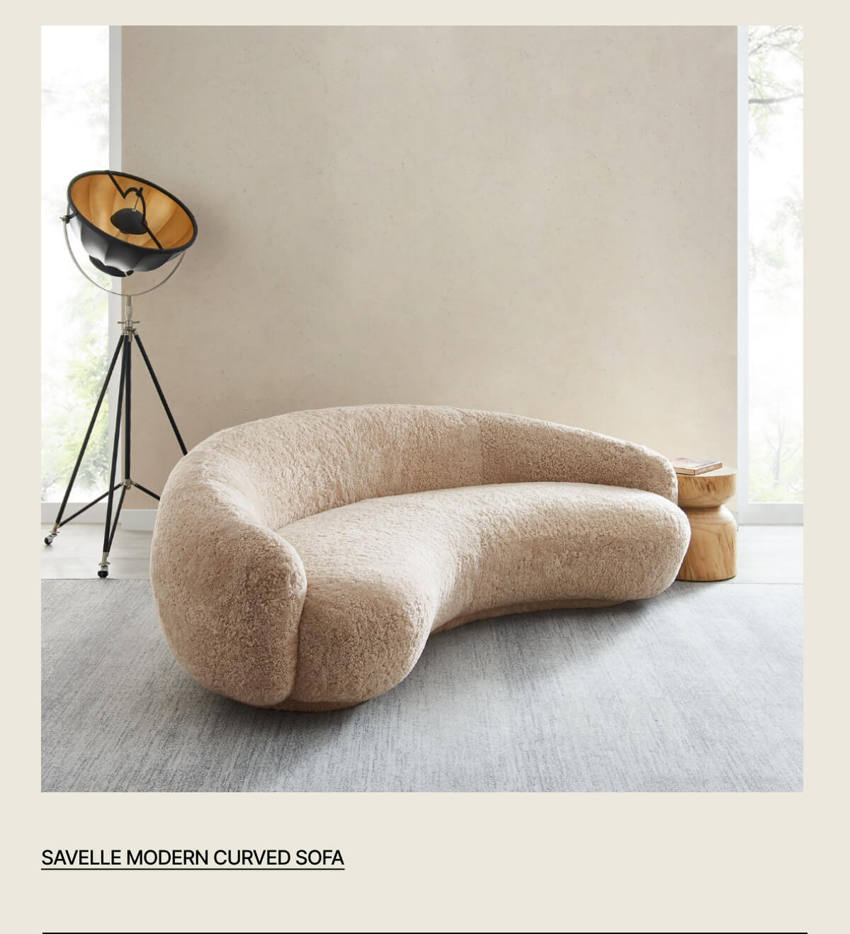 SAVELLE MODERN CURVED SOFA