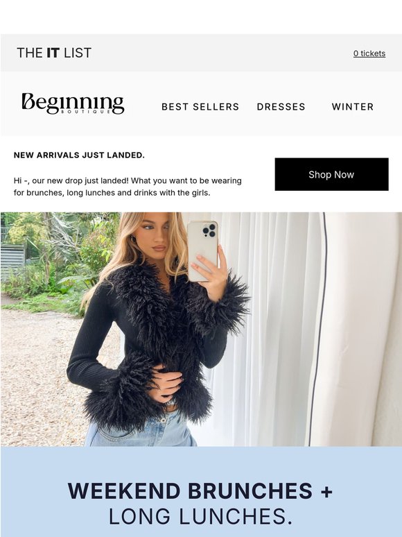 New Arrivals just dropped —! ✨