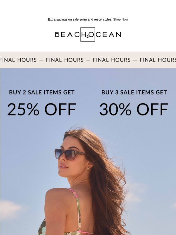 FINAL HOURS: Up To 30% Off Sale on Sale
