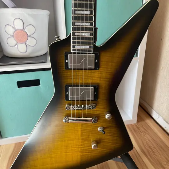 Epiphone Extura Prophecy Electric Guitar - Yellow Tiger Aged Gloss