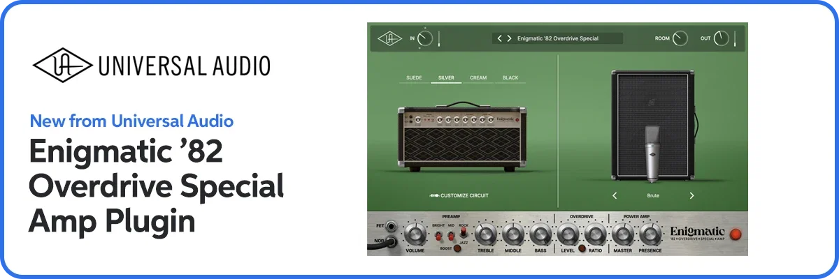 New from Universal Audio: Enigmatic ’82 Overdrive Special Amp Plugin