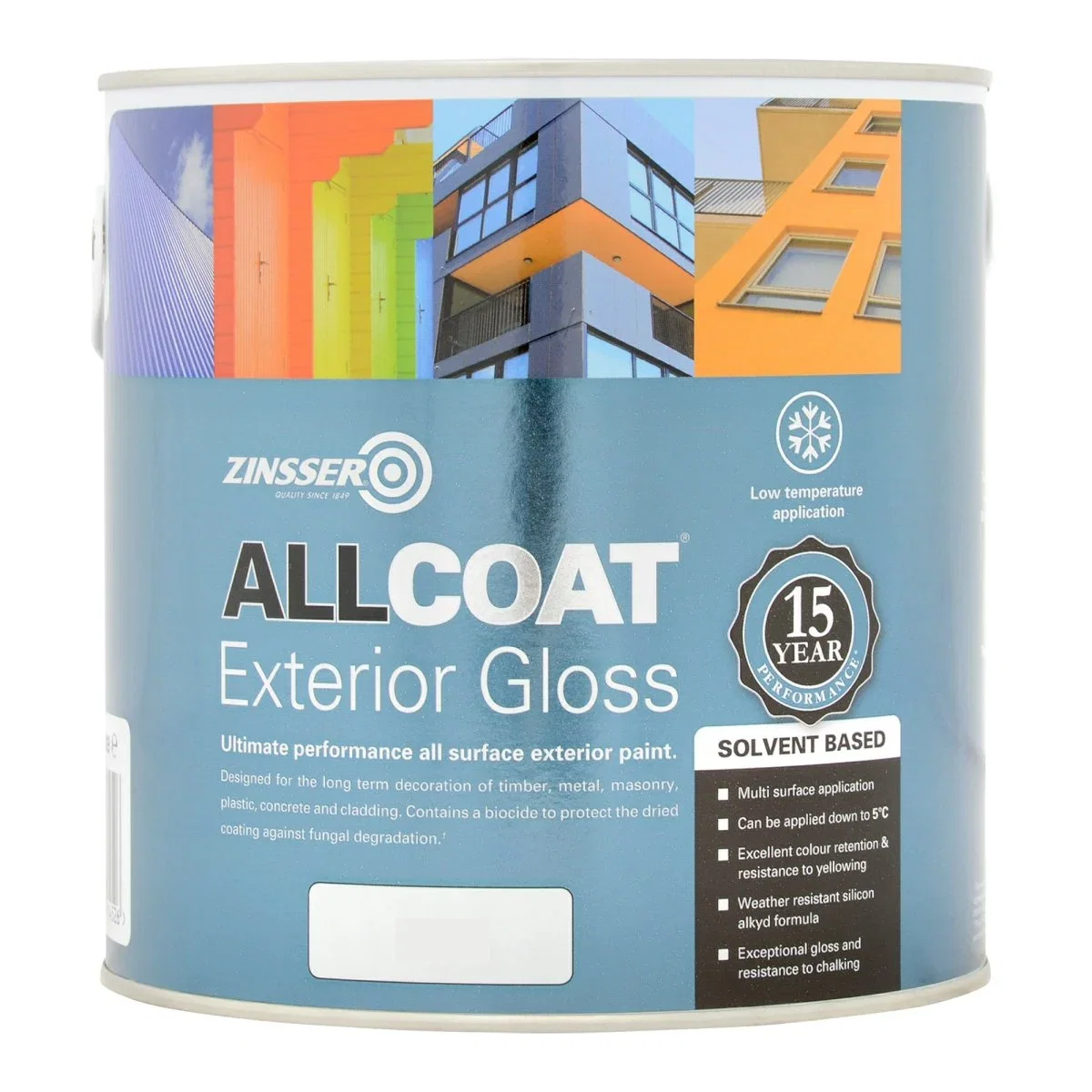 Image of Zinsser Allcoat Exterior Gloss Solvent Based Tinted Colour Match