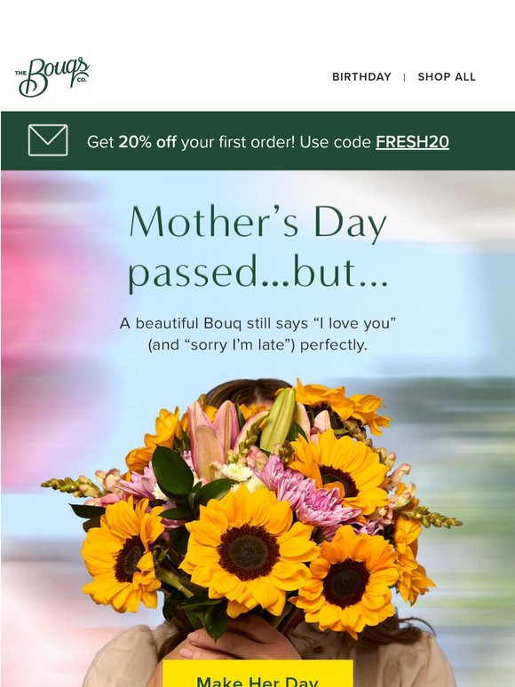 Mother’s Day might be over, but flowers never have to🌷