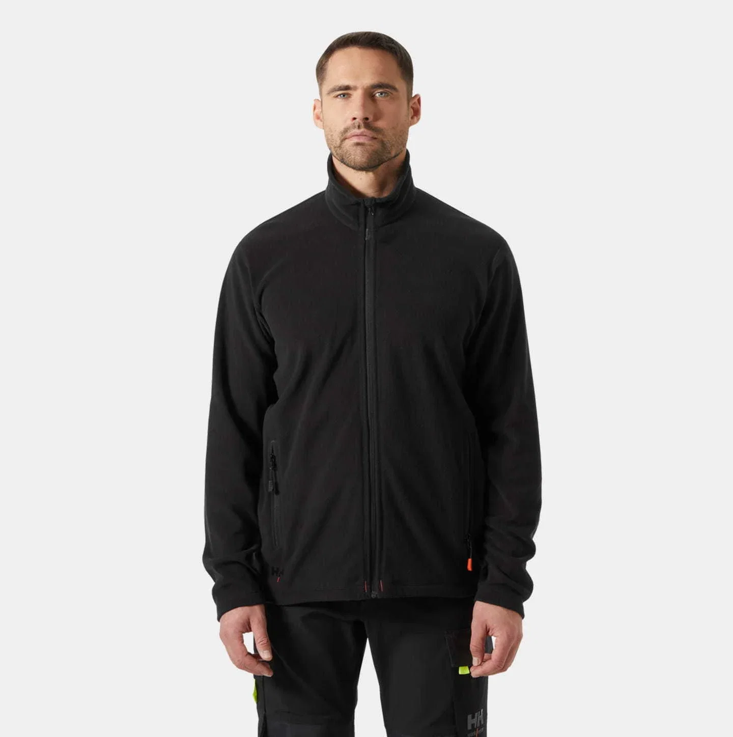 Man wearing Oxford Fleece Jacket