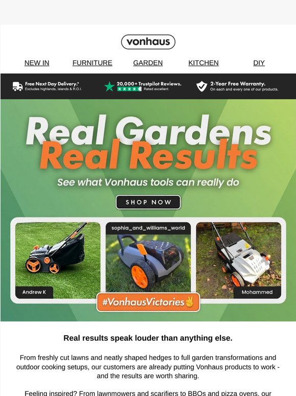 #VonhausVictories: Real gardens. Real results. 🌱