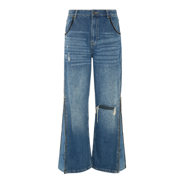 Side Zip Jeans