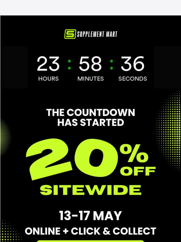 Supp Frenzy starts tomorrow!