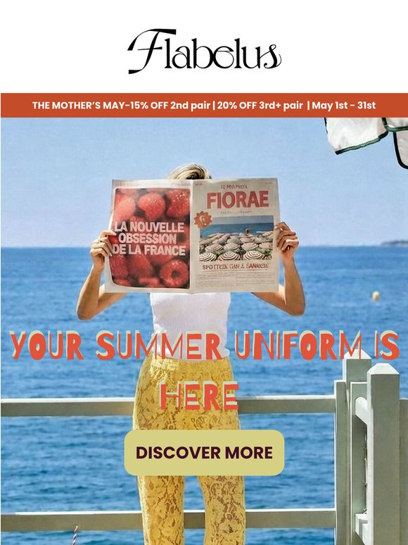 YOUR SUMMER UNIFORM IS HERE
