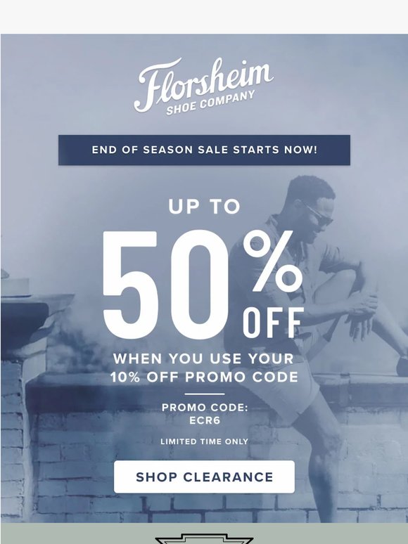 End of Season Savings! Up to 50% Off