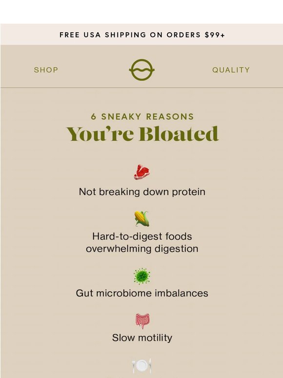 the real reason you're bloated