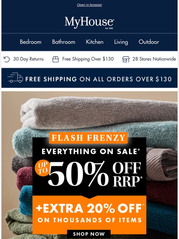 Bath Towels Dripping With Savings This FLASH FRENZY 🛀