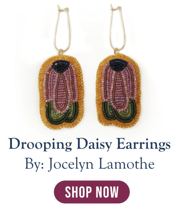 Drooping Daisy Earrings by Jocelyn Lamothe