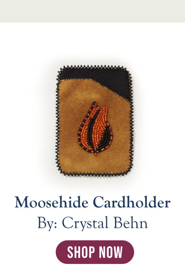 Moosehide Cardholder by Crystal Behn